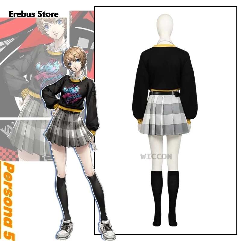 

Anime Game Persona Cosplay Costume Clothes Uniform Cosplay Tops Skirt Halloween Party Woman Performance Dress Performance Dress