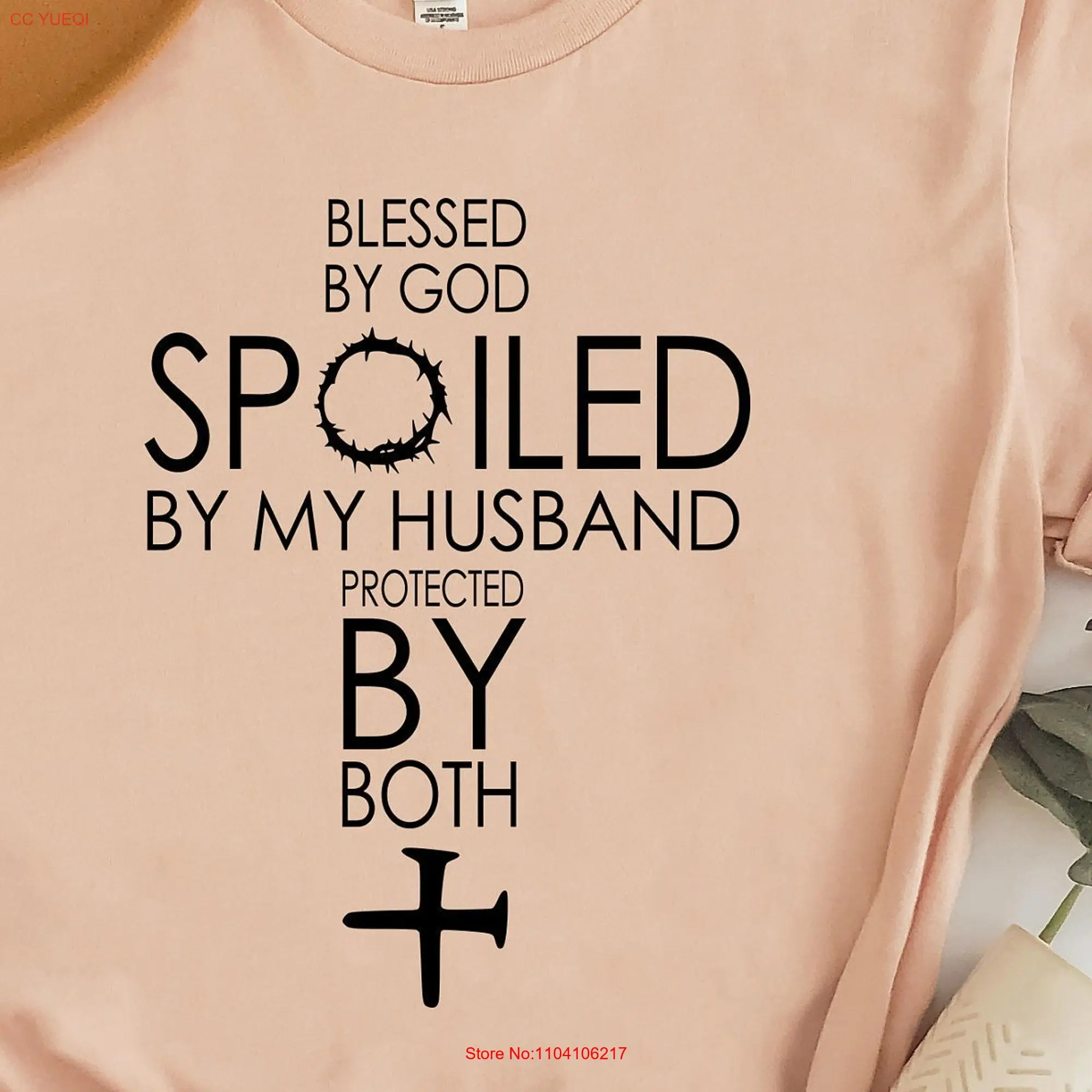 Wedding T Shirt Jesus Christian For Women Women's shirts long or short sleeves