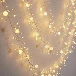 6M 400LEDs Crystal Crack Ball String Lights 8 Modes Waterproof Fairy Lights for Christmas Garlands Party Wedding Bedroom Decor
