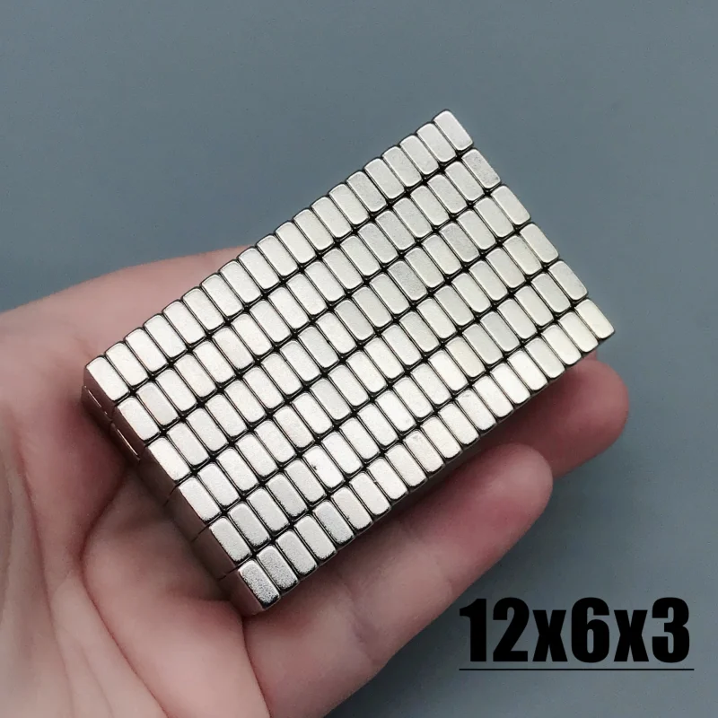 12x6x3mm Magnet 10-300pcs 12*6*3mm Magnet Accessory N35 NdfeB Neodymium Permanent Magnetic Imanes Magnet Fridge Magnets