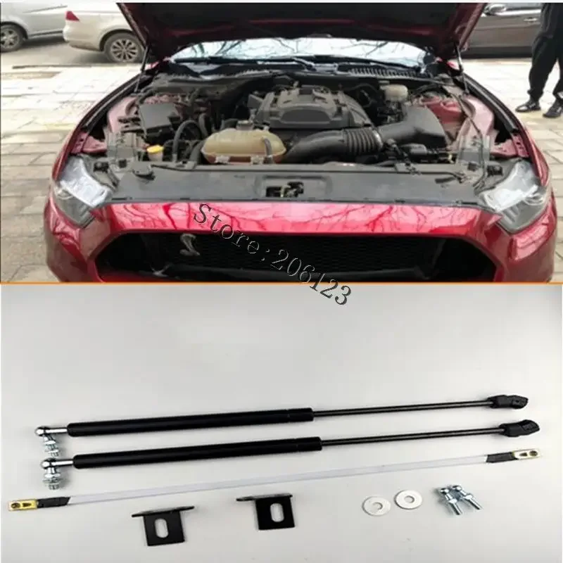 Front  Engine Hood Bonnet Cover Shock Lift Struts Support Rod Arm Gas Spring Bracket For Ford Mustang 2015 2016 2018 2019