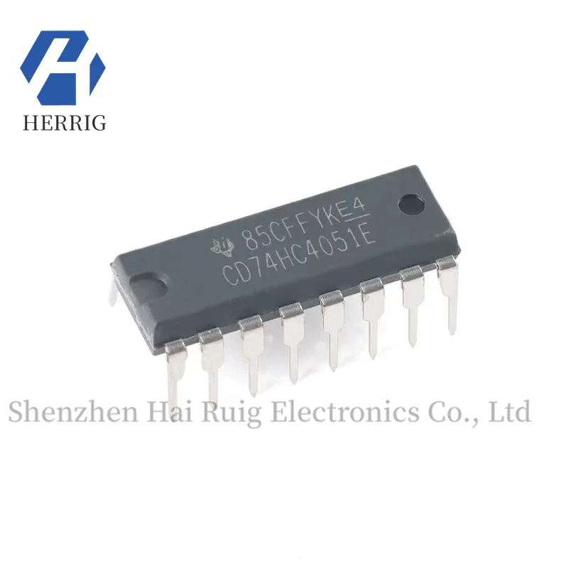 

New original CD74HC4051E PDIP-16 single-channel analog multiplexer chip