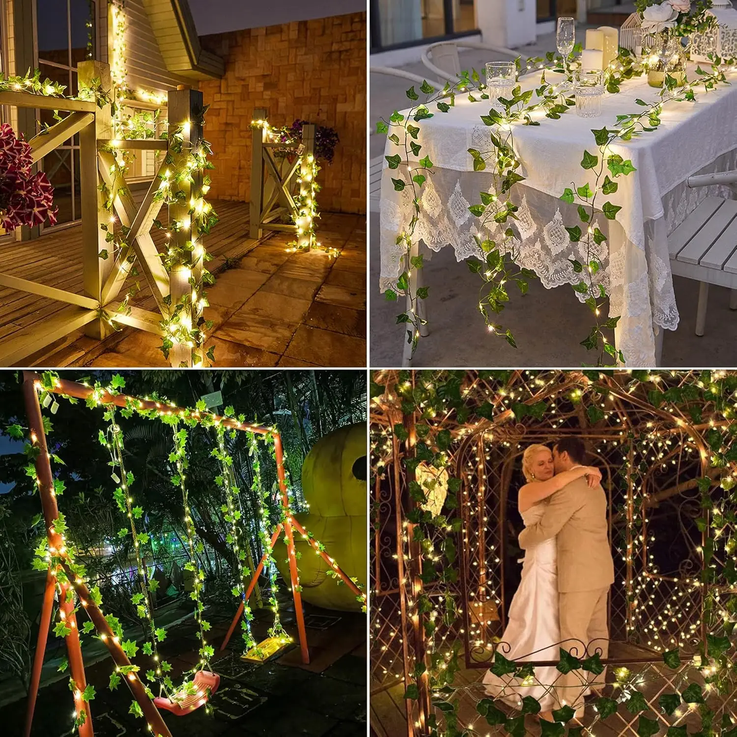 

Solar Vine Fairy Light 10m String Light Christmas Decorations Pothos Leaf Light for Bedroom Room Wall Garden Party Wedding Decor