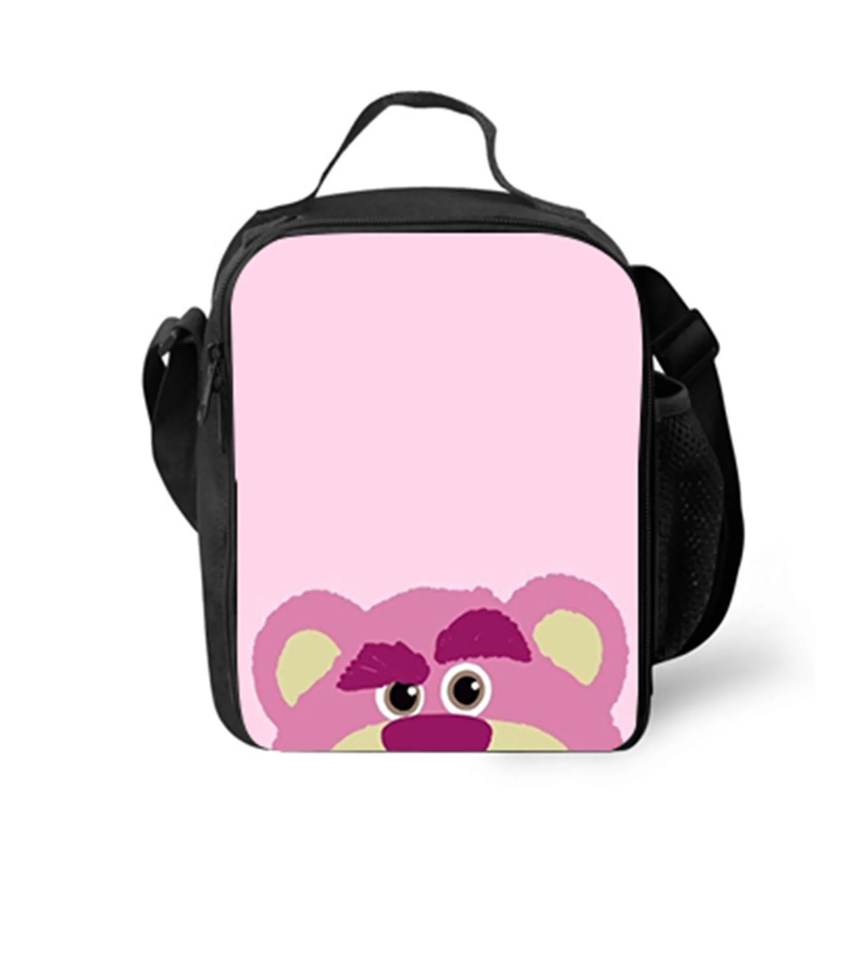 Cute Lotso Huggin Bear Lunch Bag Boy Girl Insulated Lunch Box,Student Back to School Lunch Tote