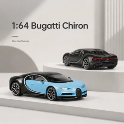 1:64 Bugatti Chiron Supercar Toy Car 1/64 JKM Vehicle Miniature Model Free Wheels Diecast Alloy Metal Display Collection Gift