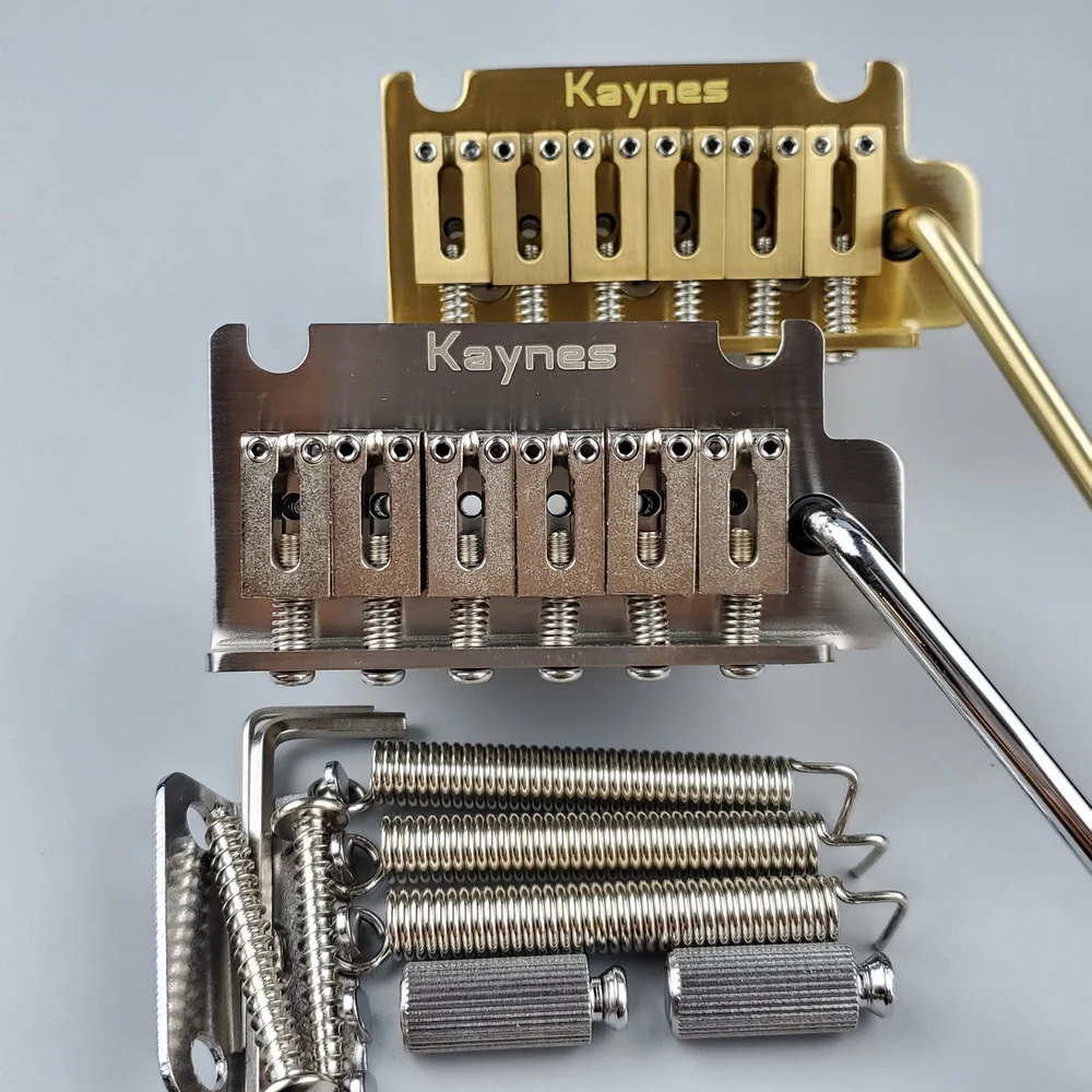 【Made in Japan】 KAYNES 2 point Electric Guitar Tremolo System Bridge With All Stainless Steel / Brass Block and saddle  KY06S