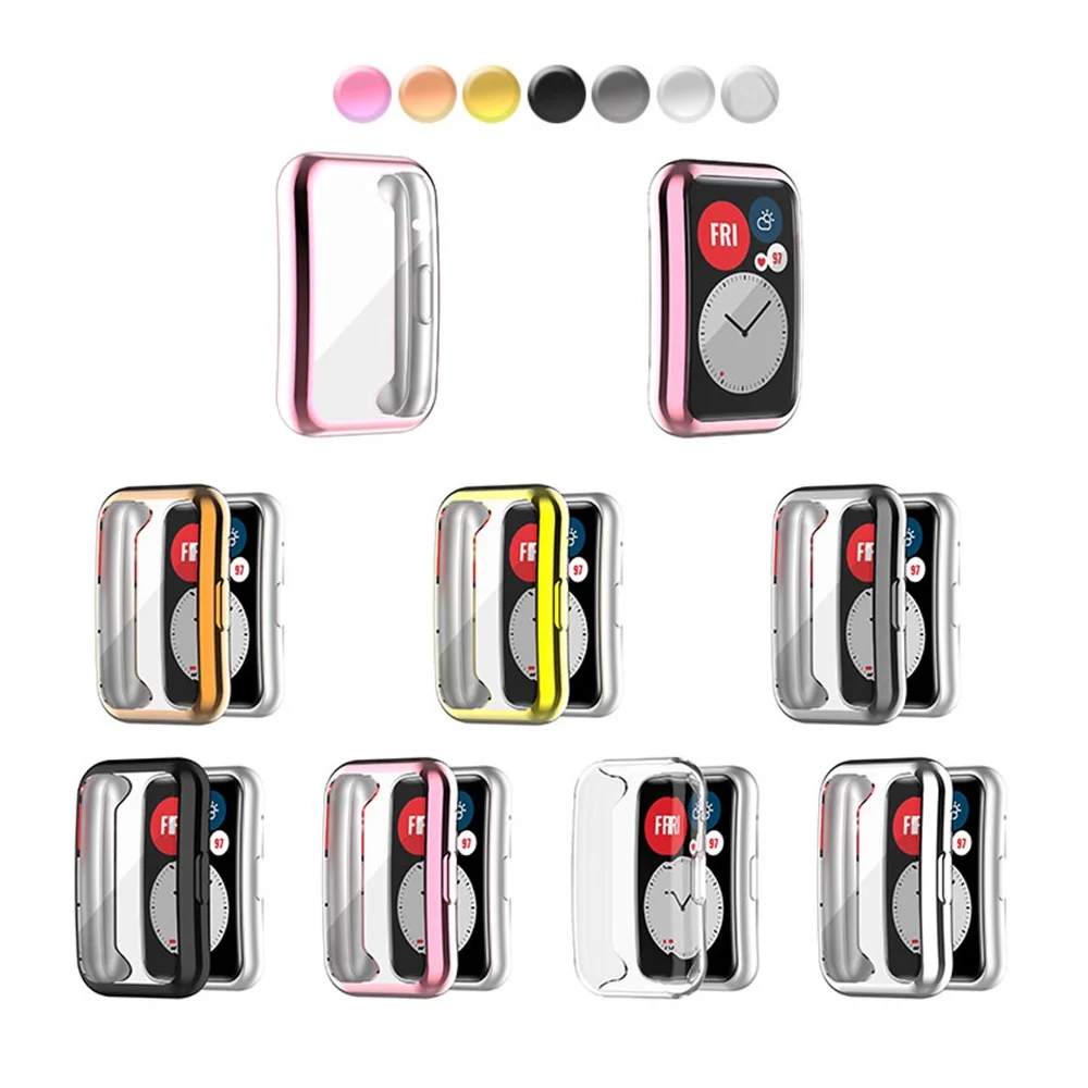 Protective Case Cover Silicone Shell Accessories For Huawei Watch Fit 1/2