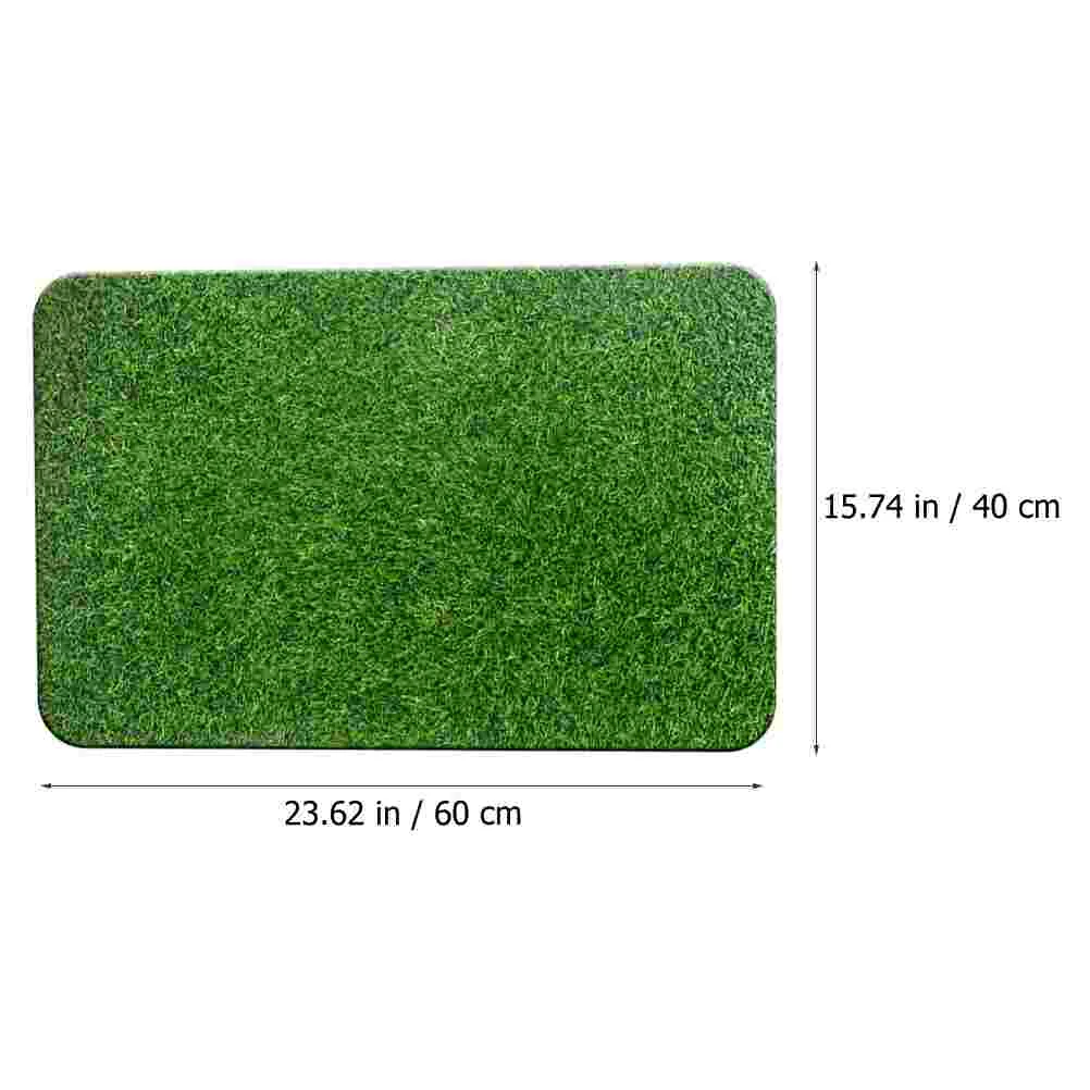 Front Door Mat Artificial Turf Rug Doormats Green Portable Grass Outdoor Plastic Rubber Floor
