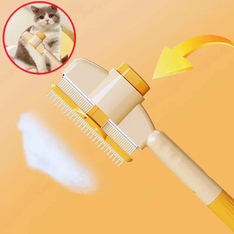 

Dog Comb Pet Hair Remover One Button Dogs Brush Self-cleaning Cat Brush Massage Combs for Dog Grooming Brushes for Pet Products