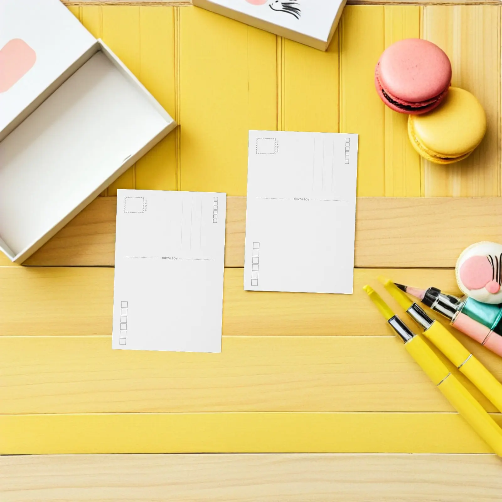 

120Pcs Blank Postcards Mailing White Cardstock Printable Bulk Art DIY Watercolor Invitations Travel Souvenirs Brown Craft Card