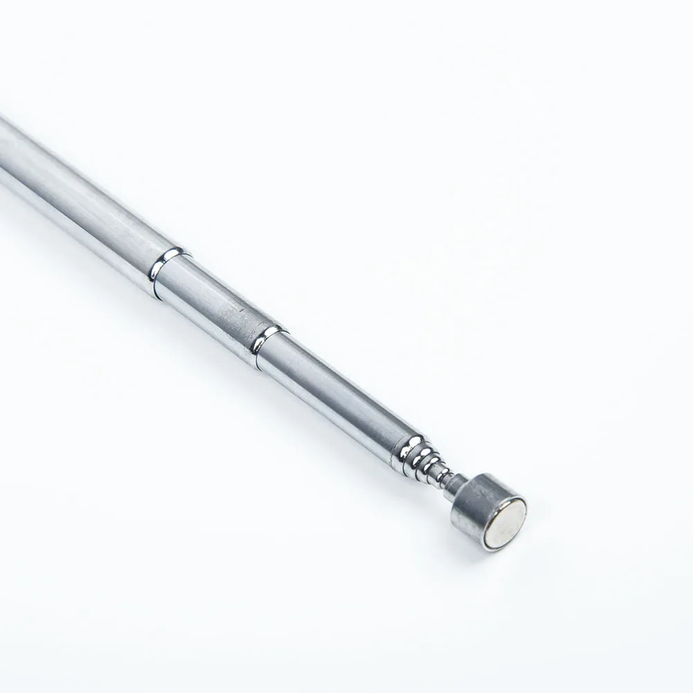 Herramienta de recogida magnética de 25,6 ", reparación telescópica de mantenimiento, taller de plata de acero inoxidable, a estrenar, útil