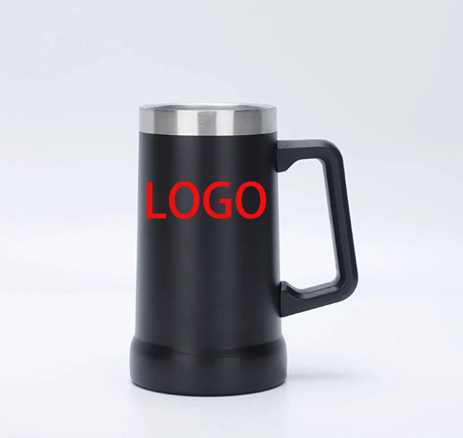 Free Name LOGO 24OZ Beer Wine Thermos Big Capacity Cups Insulated Tumbler Coffee Mug Vacuum Thermos Cup Coffee Tumbler Egg Shape