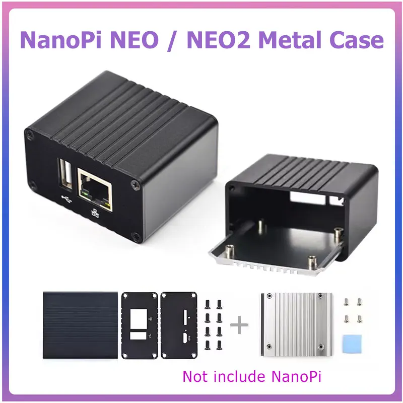 

NanoPi NEO / NEO2 Metal Case Aluminum Case With Heatsink for nanopi NEO / NEO2