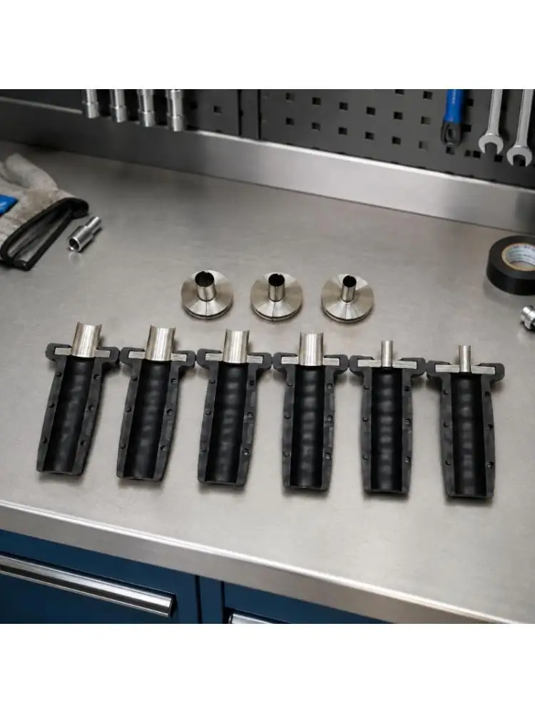 E8BD 304 Steel Air Line Service Tool Set, 6 Piece Manual Sleeves Use