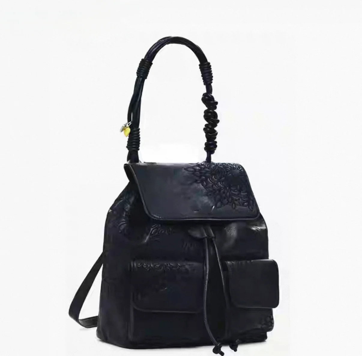 Spanische Ethno-Handtasche mit Stickerei und Druckdesign für Damen, Große Kapazität, Modische Umhängetasche 2026 – Detail 3