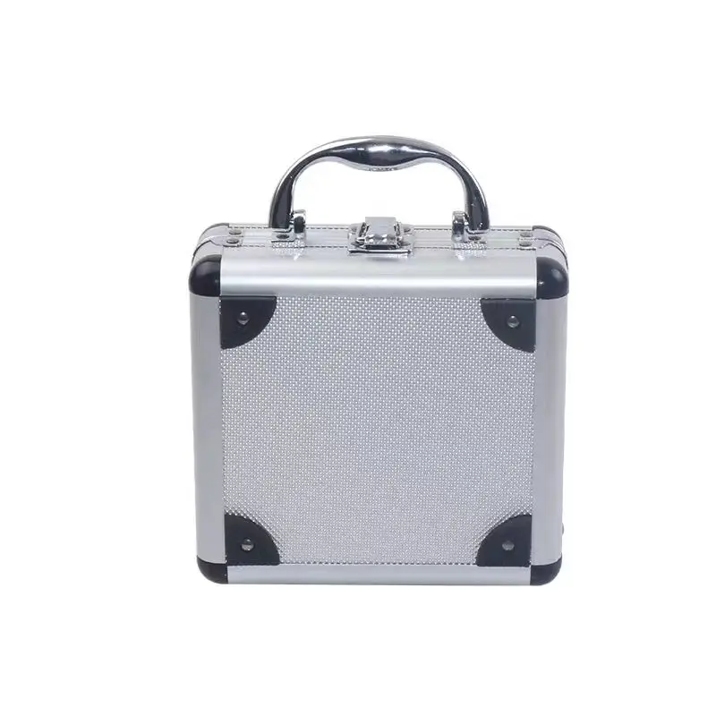 Aluminum Alloy Tool Box Portable Extra Small Lock Box Multi-function Mobile Phone Storage Box Safe Toolbox Jewelry Organizer