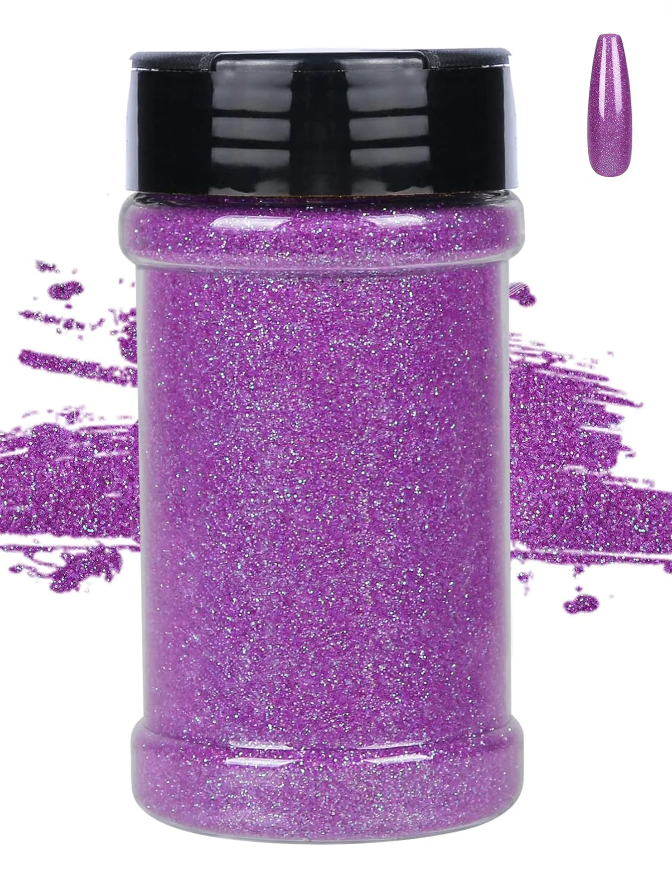 Feiner irisierender Glitzer für Bastelarbeiten | 1/128" Halloween, PET-Flocken, Bastel-Pailletten, Epoxid-Chips für Kürbisse, Epoxidharz, Nägel, Gel – Detail 11