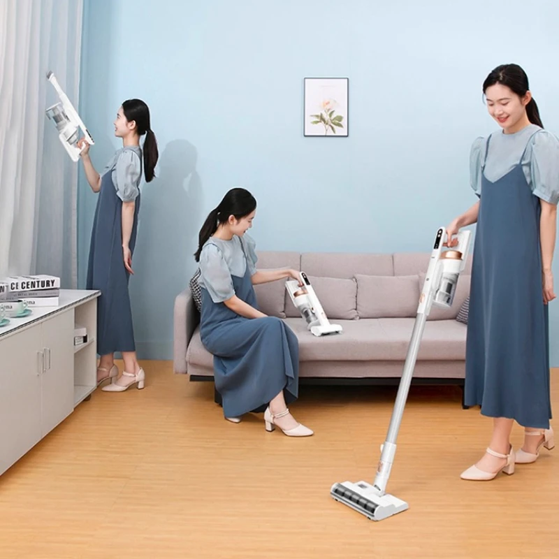 강력한 무선 진공 청소기 가정용 차량용 애완동물 털 제거용 경량 핸드헬드