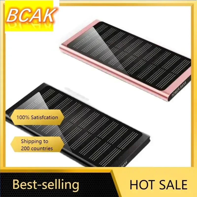 BCAK   discount store Ultra-thin solar portable fast power bank 10000mAh mobile phone universal durable mobile power supply