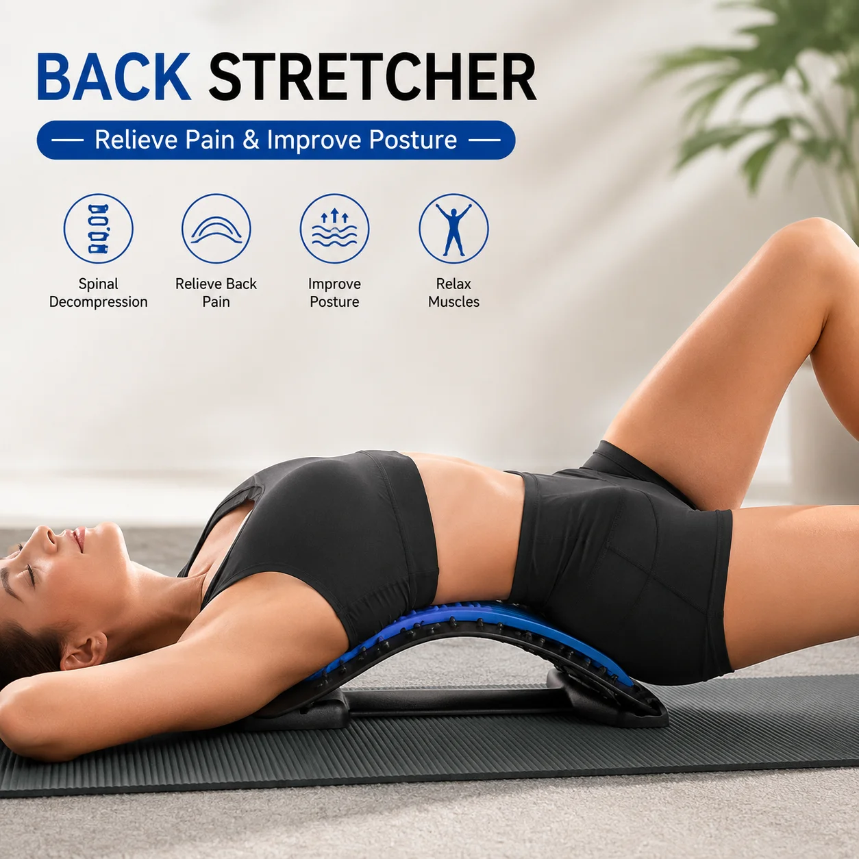 Back Stretcher Lumbar - Lumbale rugstretcher massageapparaat voor verlichting van
