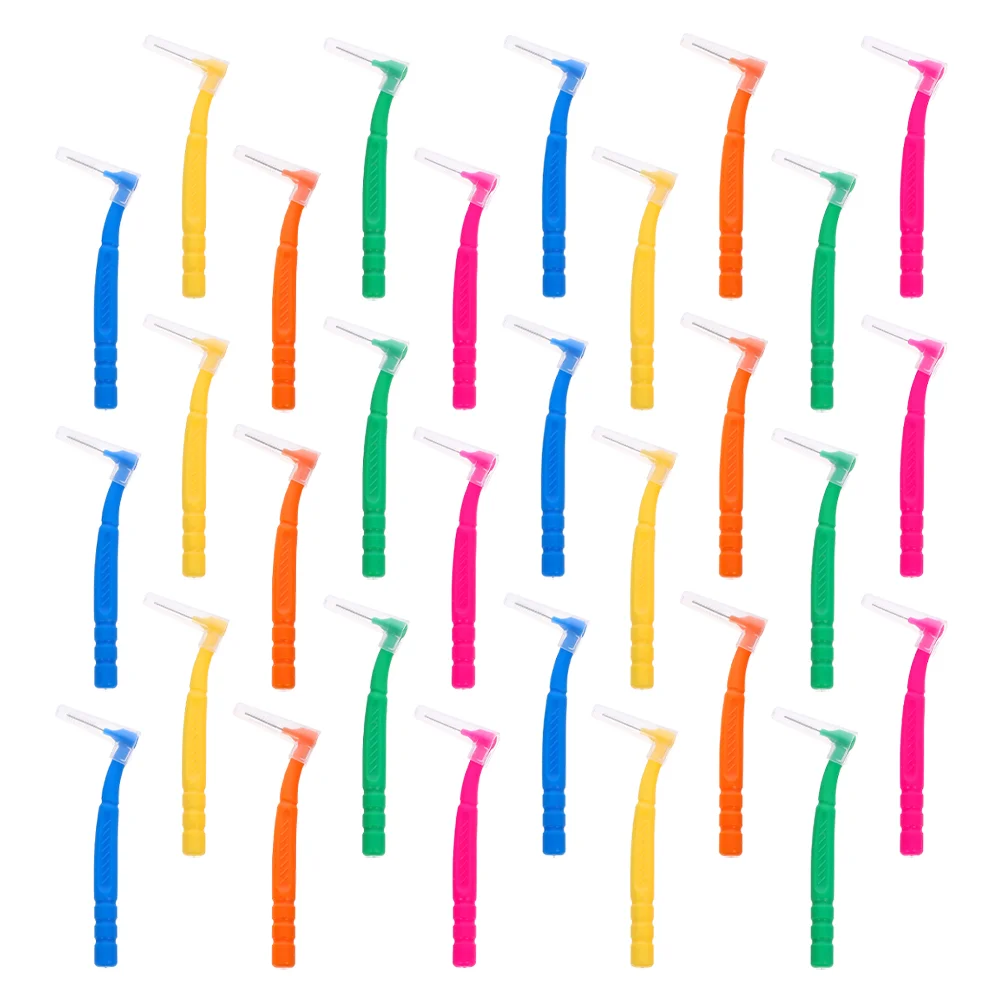 30 Pcs Interdental Brush Portable Toothbrush Teeth Cleaning Tools Flossing for Braces Multi-function