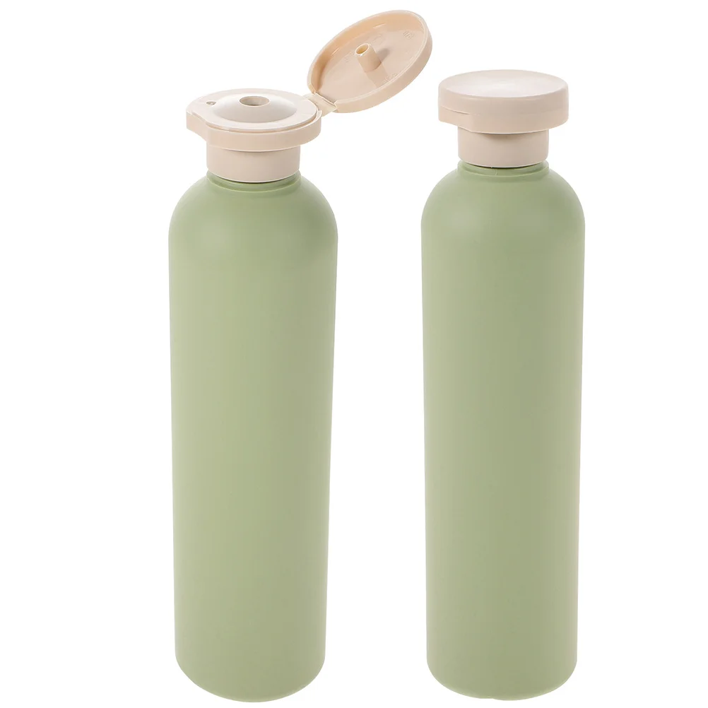 

2 Pcs Body Clamshell Bottle Travel Gel Container Bathroom Pe Wash Dispenser Size Bottles
