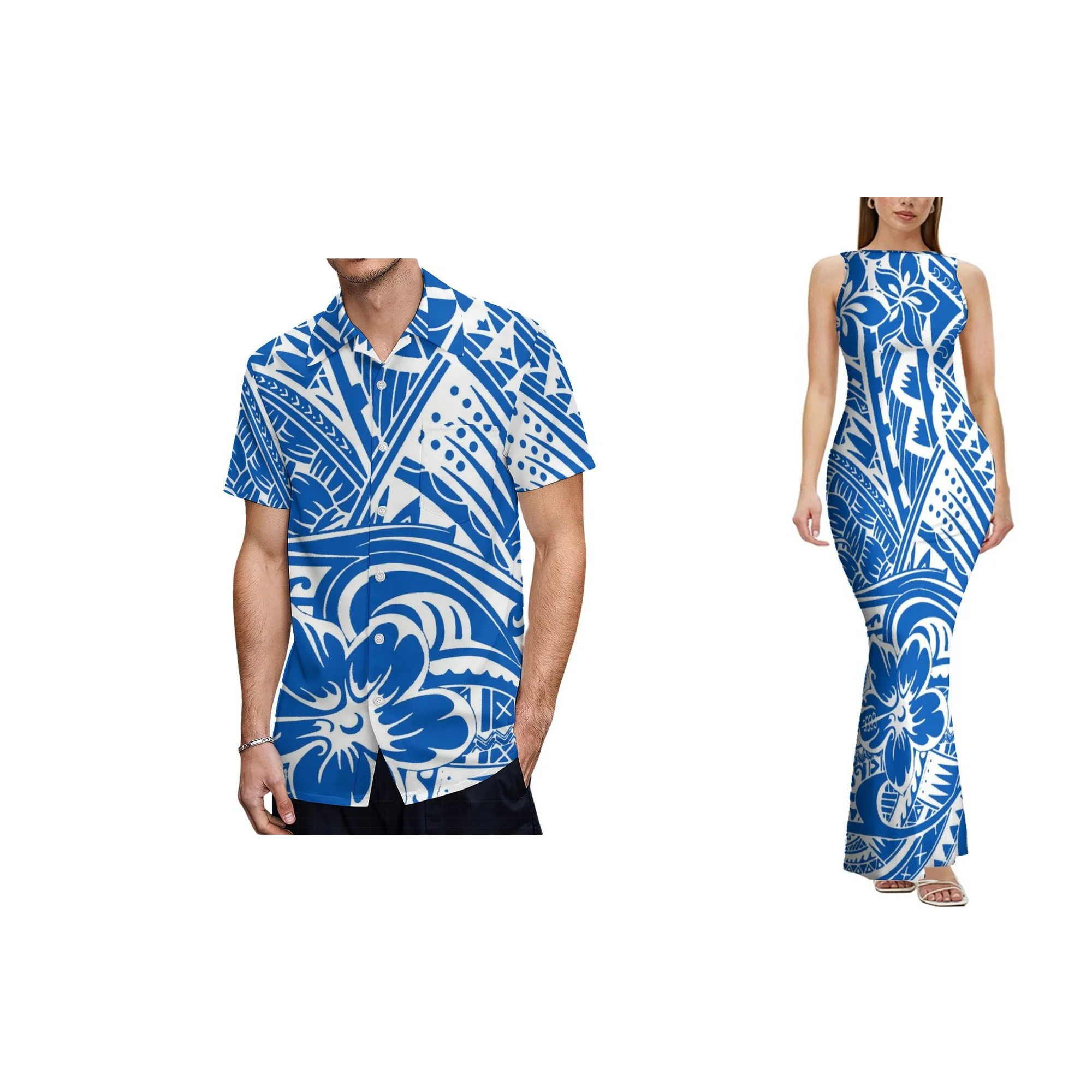 حار بيع مخصص أكمام عارية الذراعين السيدات اللباس Elei القبلية Elegan المرأة Bodycon اللباس المحيط الهادئ Isalnd الفن تصميم العباءات