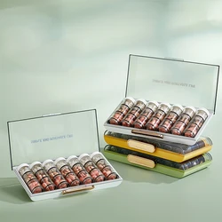 Portable Pill Box Seven Days A Week On-The-Go Reminder Dispenser Three Meals A Day Medication Drug Storage And Dispensing Box