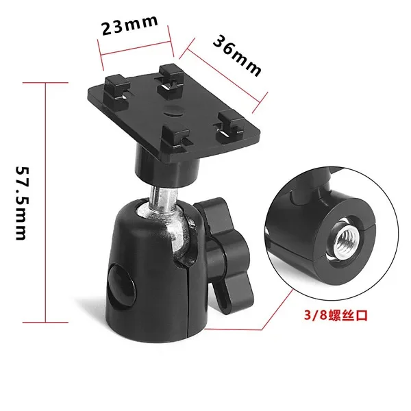 자동차 휴대폰 거치대 태블릿 스탠드 크래들용 마운트 거치대 4 버클 어댑터, 1/4-20 또는 3/8-16
