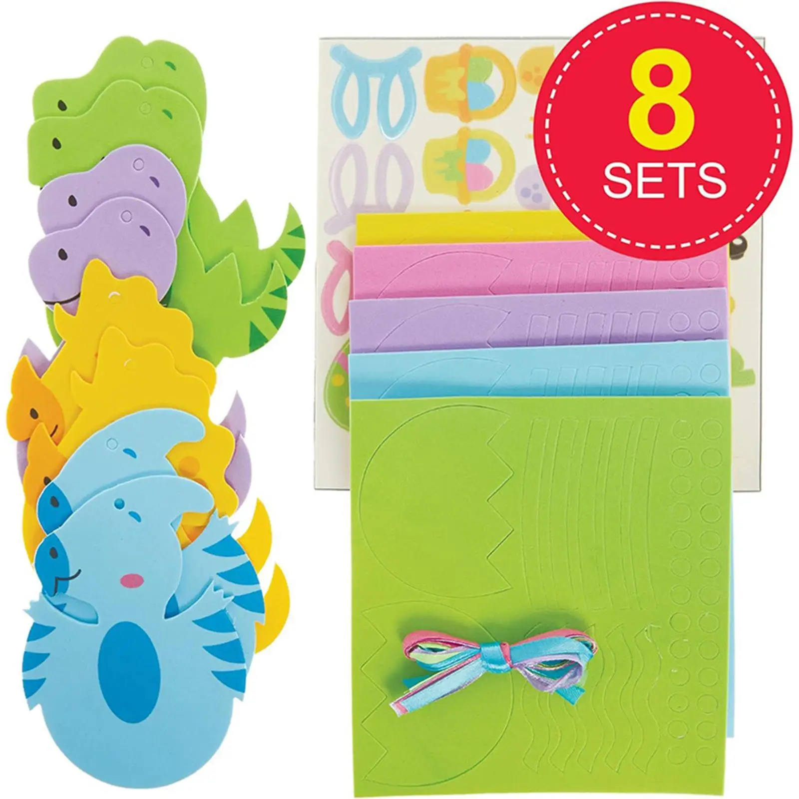 Ostern Aufkleber Spiele Aufkleber Schaum Aufkleber Dinosaurier Aufkleber DIY Ostereier