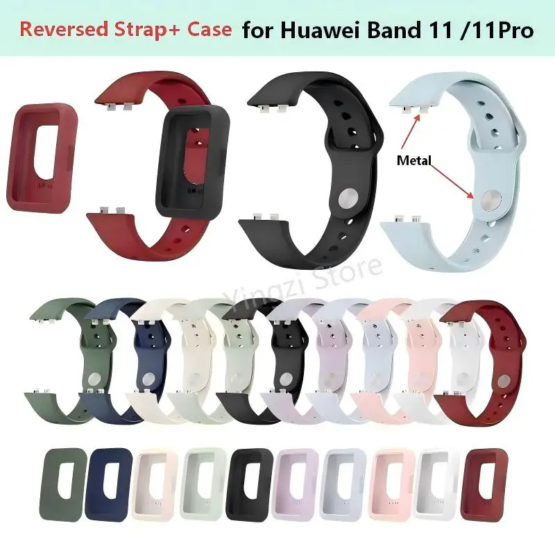 

Чехол для Huawei Band 11 Pro/11, силиконовый ремешок-браслет для смарт-часов Huawei Band 11/11 Pro NFC, сменные аксессуары