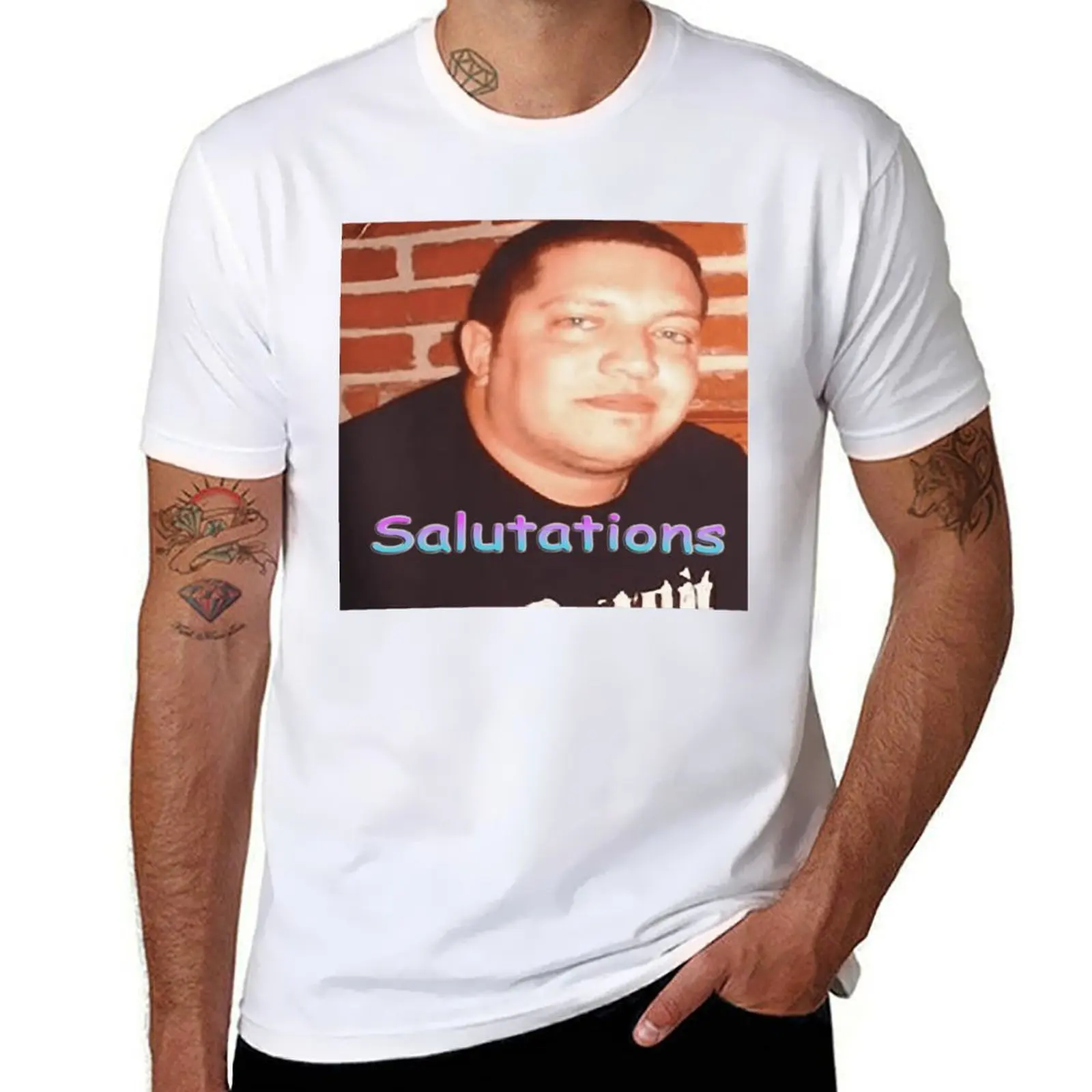 

The Great Retro Saluations Sal Arts Gifts Vulcano Of The Sound T-Shirt anime t shirts for man cotton t shirts man 100% T-Shirt