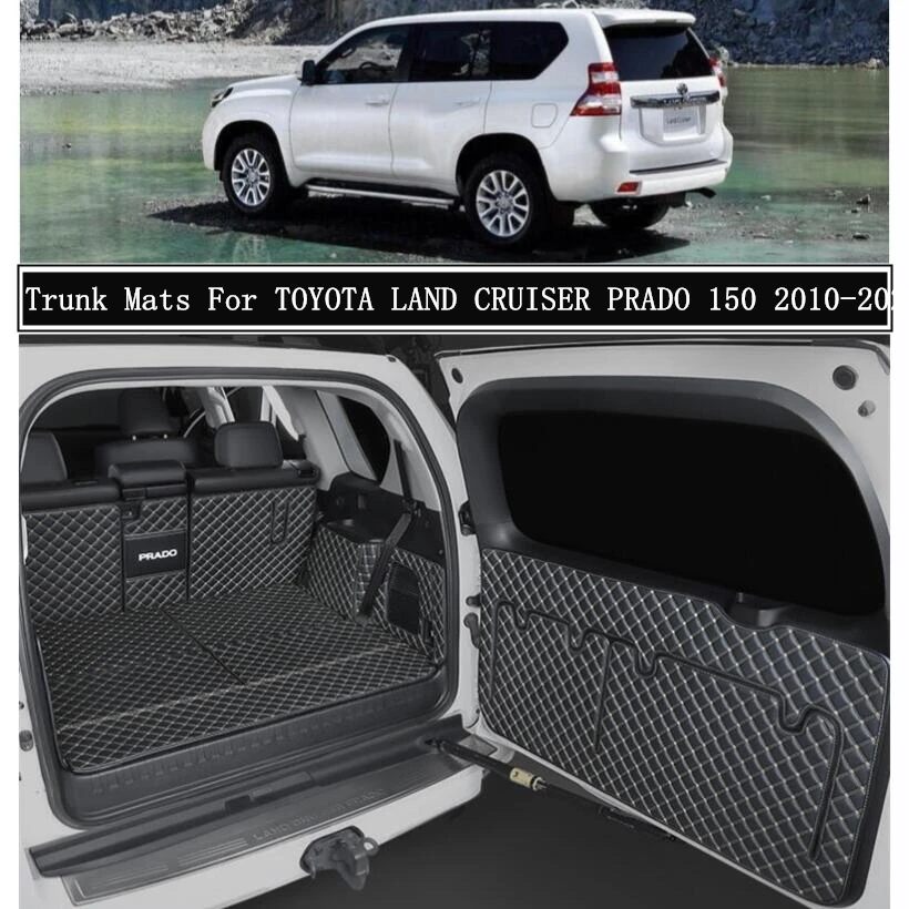 For TOYOTA LAND CRUISER PRADO 150 FJ150 5 7 Seats 2004 2023Full Rear Trunk Tray Liner Cargo Mat Floor Protector Foot Pad Mats