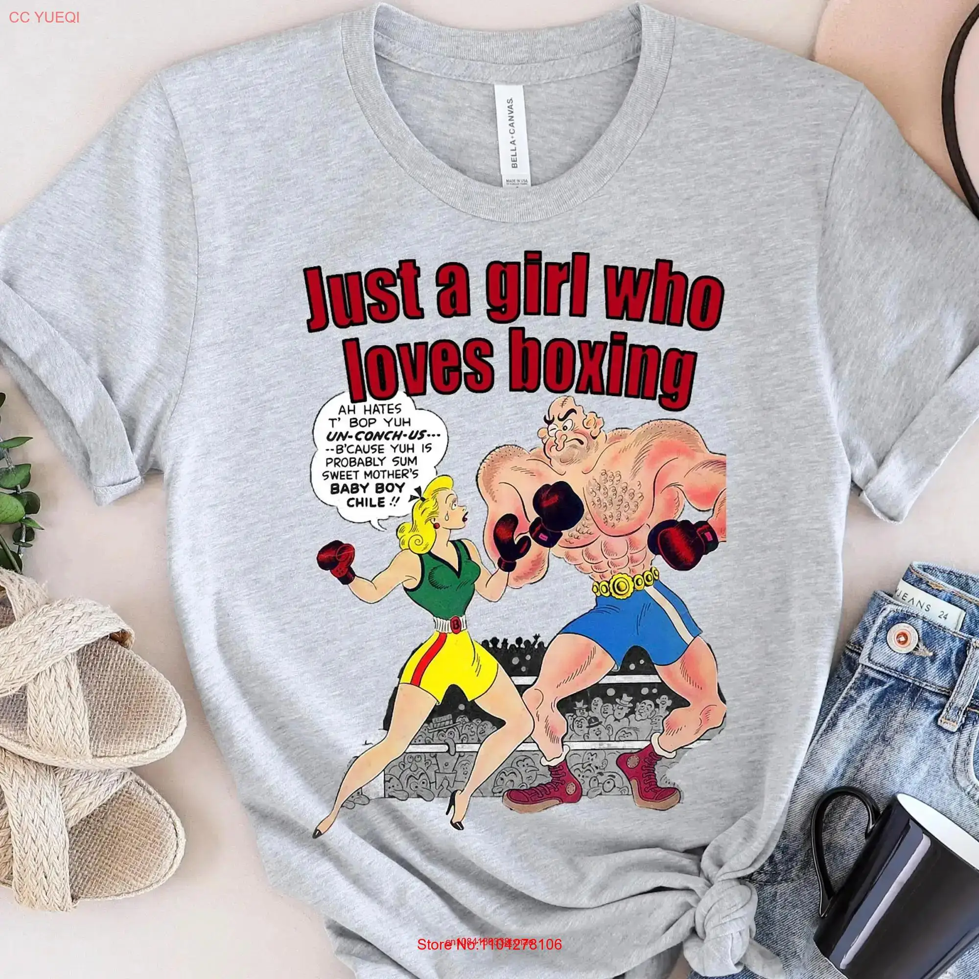 Just a girl who loves boxing T Shirt Girls Let Show You How to Box Kick Like Glove long or short sleeves