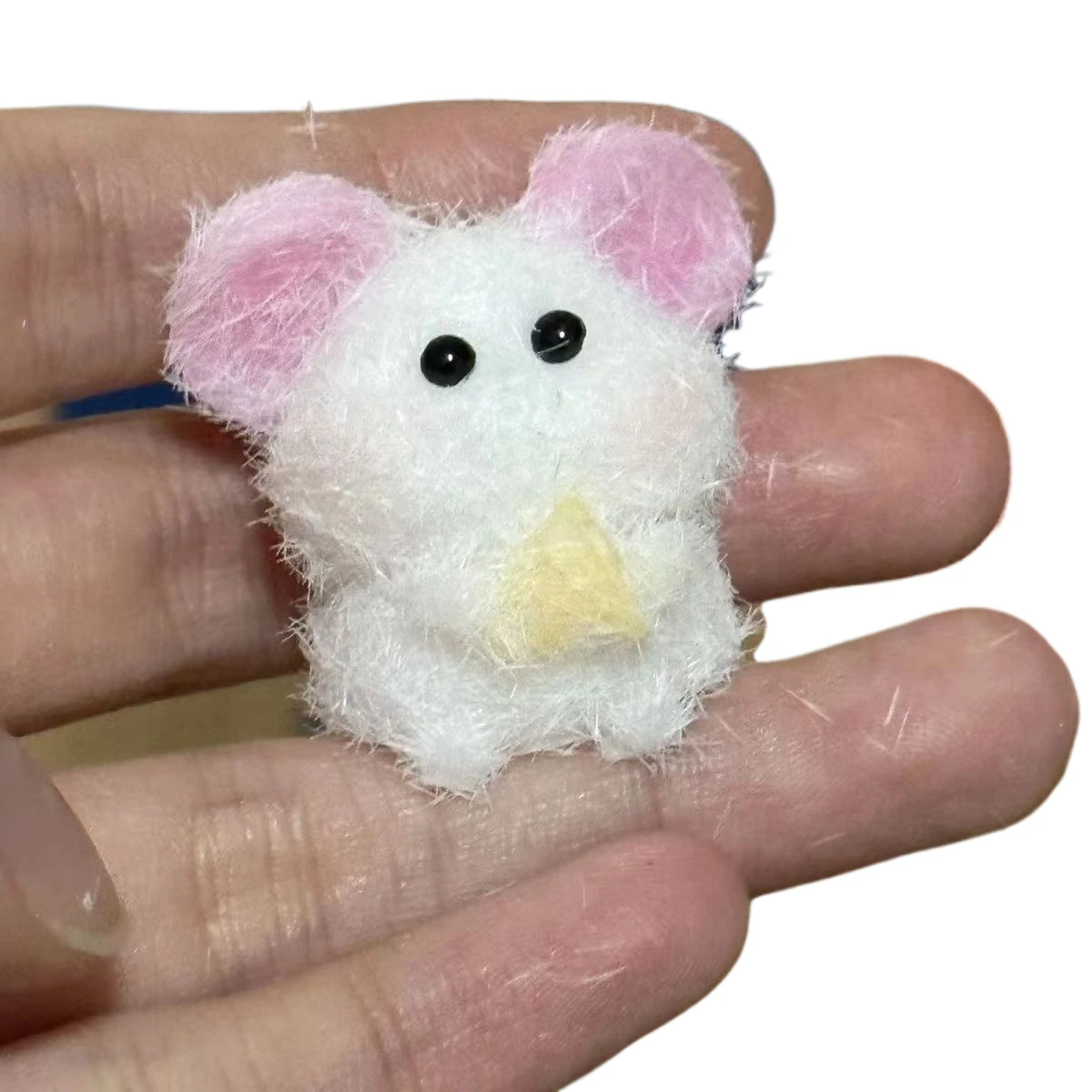 Nuevo taba Squishy Kawaii Mini hecho a mano de silicona divertido queso pequeño hámster lindo pellizco ratón bolsa colgante regalo de cumpleaños Fidget juguete