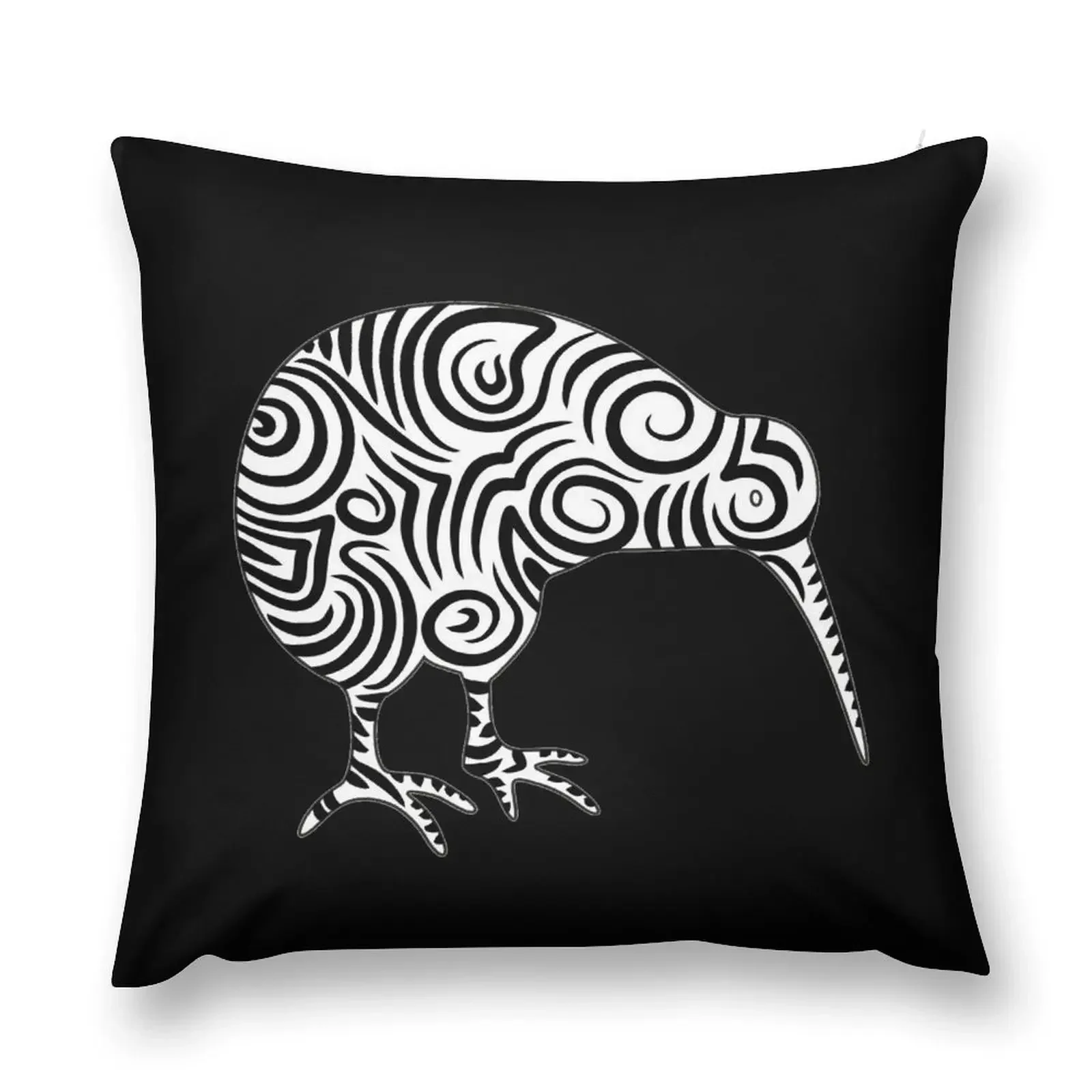 Kiwi Bird Aotearoa New Zealand tribal style Throw Pillow Sofa Cushions Embroidered Cushion Cover pillow