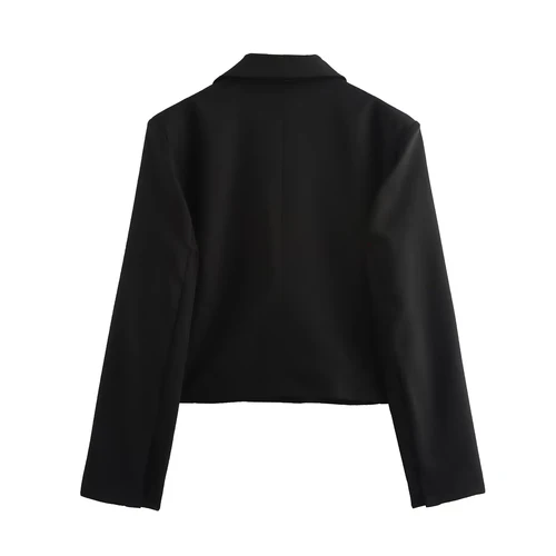 Imagen 2 del producto Estilo europeo y americano 2025 invierno nueva chaqueta de traje corta suelta de manga larga versátil para ir al trabajo para mujer