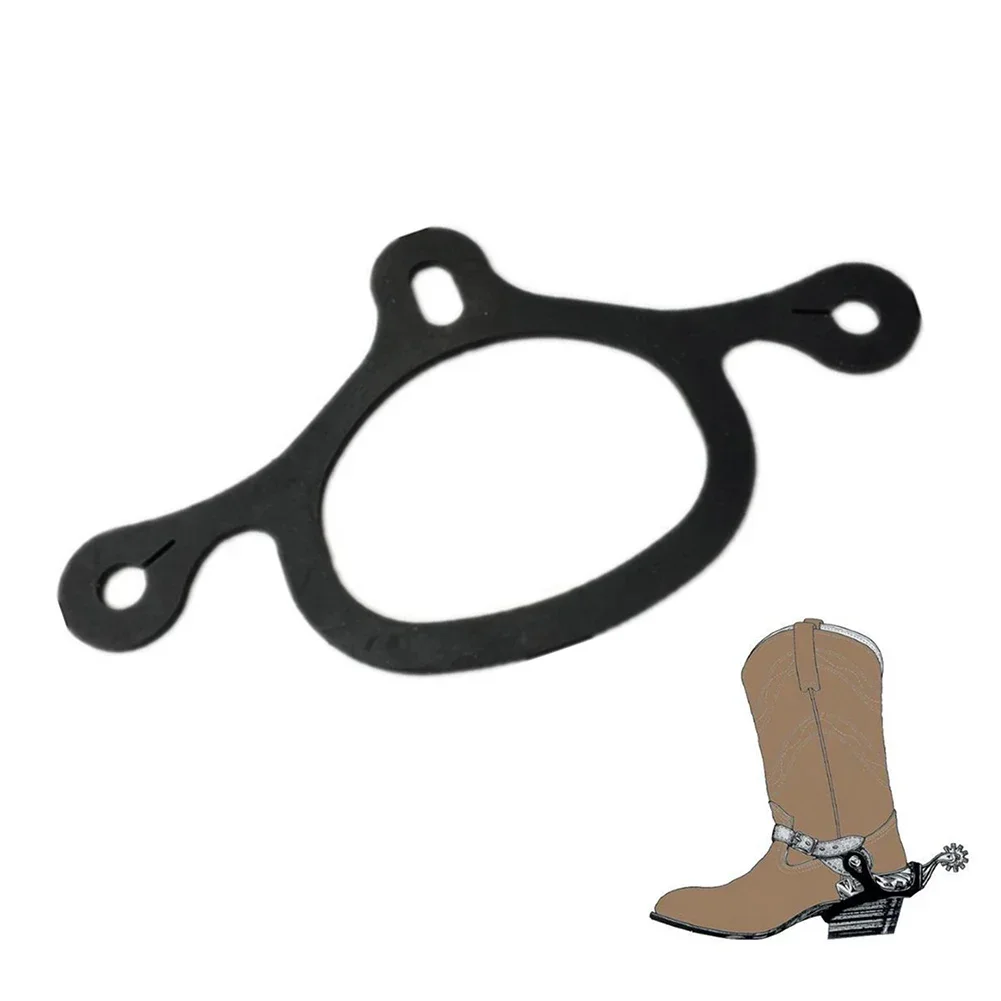 1 Pair Spurs Belt Tie Down Strap Rubber Spur Straps Western Protective Spur Strap Thickened Alloy Buckle Equestrian Equipment