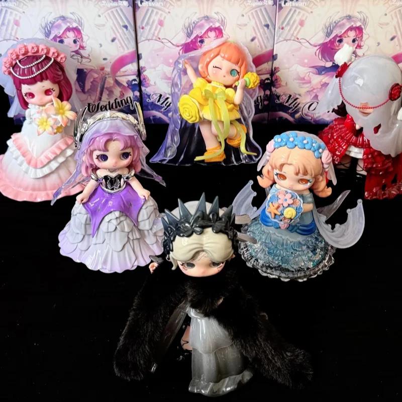 

Ziyuli V6 My Own Wedding Series Blind Box Kawaii Doll Figurine Trendy Desktop Ornament Fashion Gift For Weddings