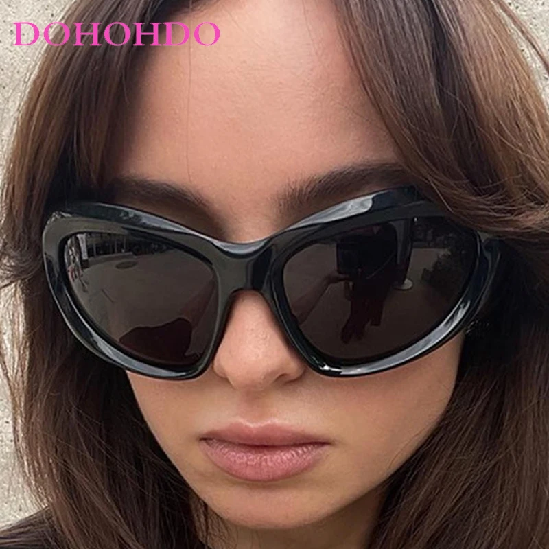 

DOHOHDO Y2k New Punk Sports Sunglasses For Men Women Luxury Brand Designer Sun Glasses Men's Vintage Shades UV400 Goggle Eyewear