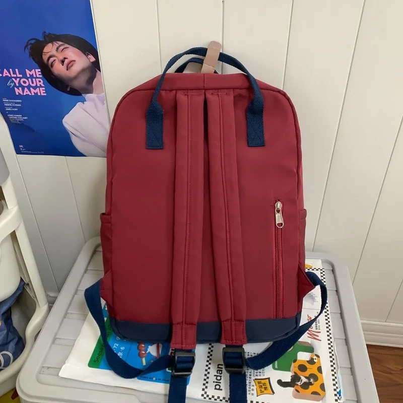 Japanese Ins Style Backpack for Middle And High School Students Large Capacity Travel Kawaii School Bag Nylon Student Book Bags