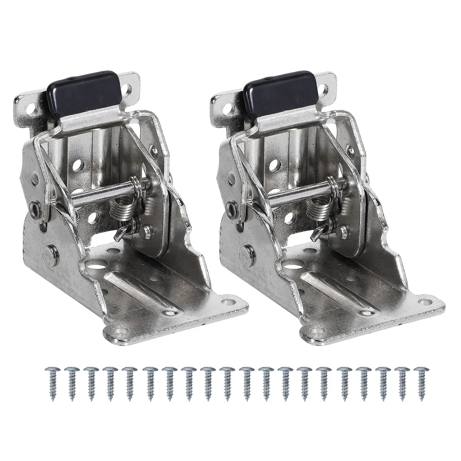 

Desk Legs Folding Table Hinge 2 Pcs Silver Metal Self locking Support Furniture DIY Tools Hinges Strong Durable Foldable