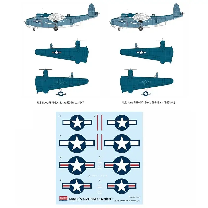 Академия AC12586, масштаб 1/72, USN, фотографическая модель, комплект