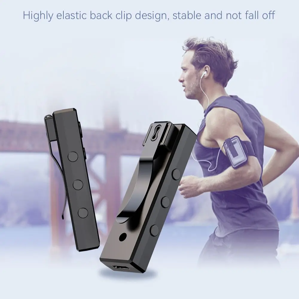 Bluetooth 5,3 MP3 радио перезаряжаемый воротник клипса Walkman подключаемый TF карта музыкальный плеер Hifi плеер Удаленная съемка