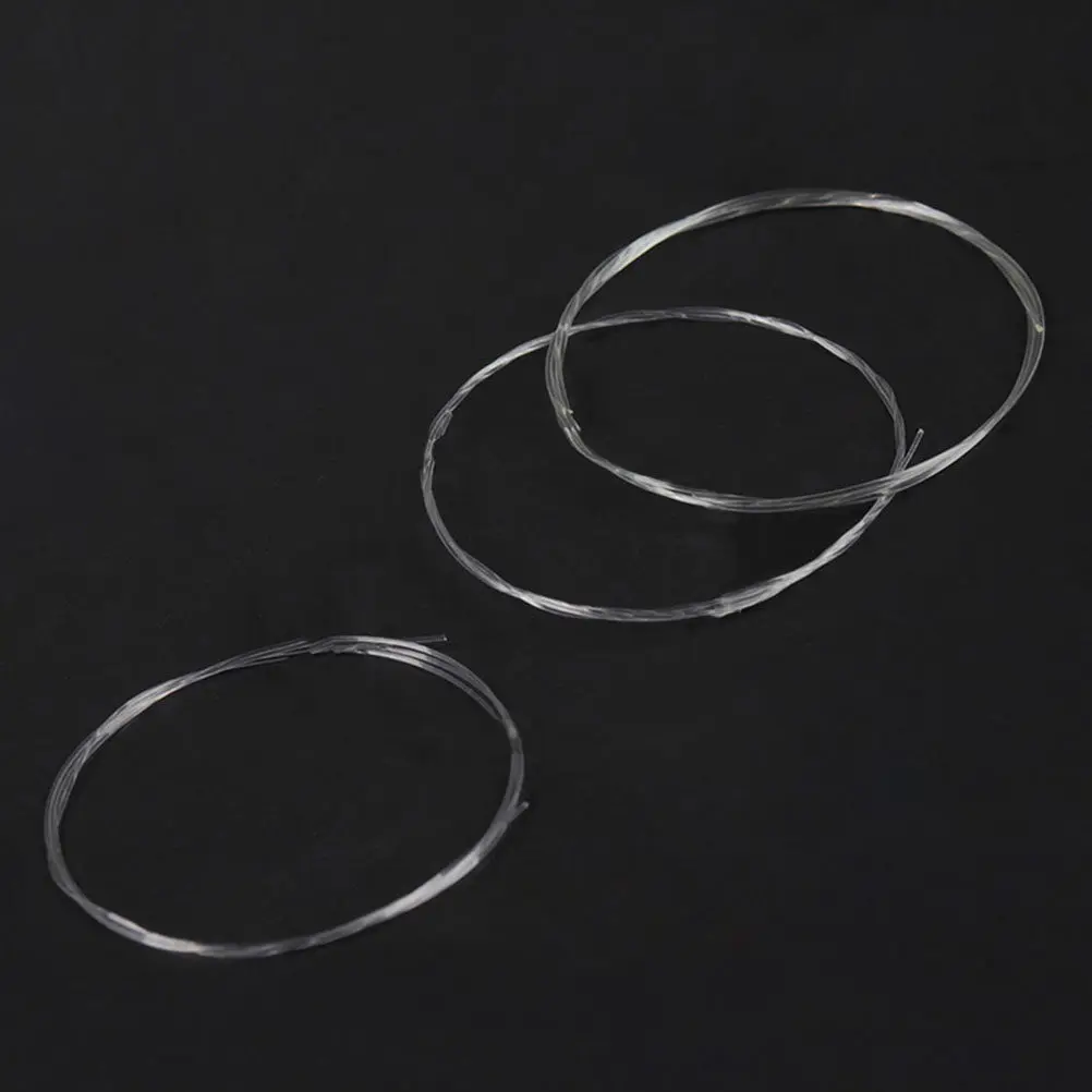 4Pcs Nylon Strings Ukulele Replacement Set Strong Resilient Non-Slip Stable Pitch Clear Resonant Sound for All Ukulele Types