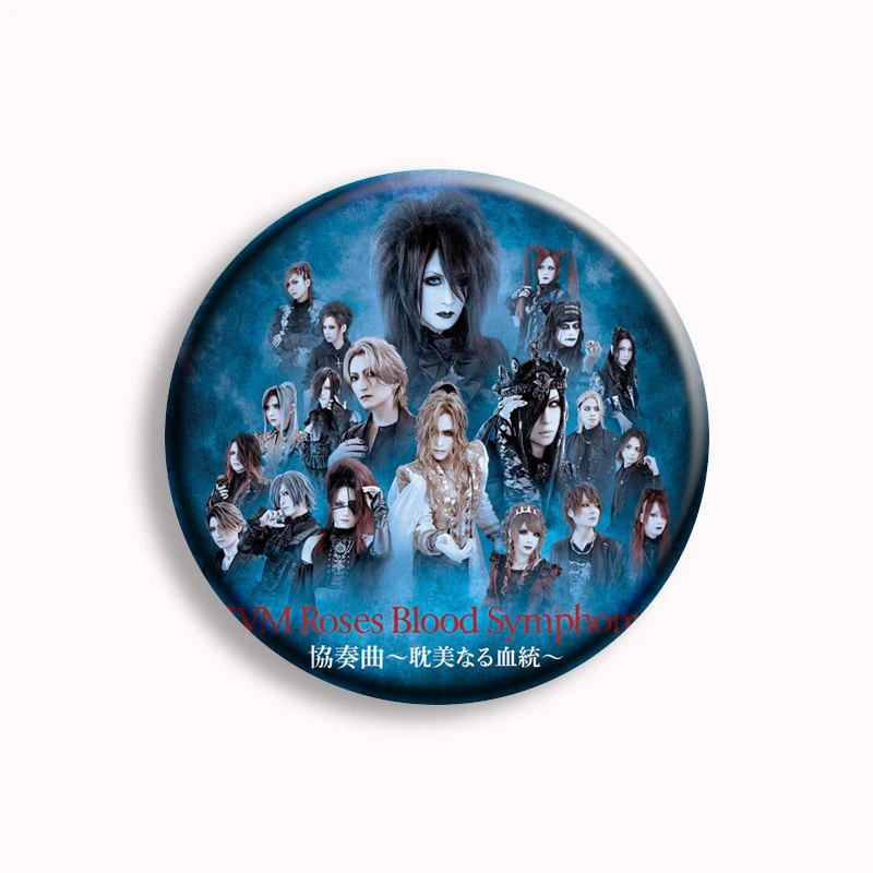 Malice Mizer Visual Kei Rock Band Soft Button Pin Mana Sama Gothic