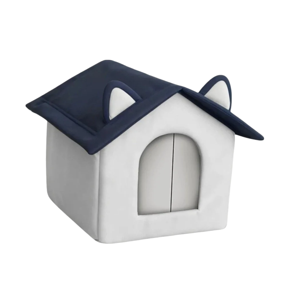 Warm Outdoor Cat House Waterproof Moisture-Proof Base Stray Cat Shelter Enclosed Design Windproof Winter Cat Nest