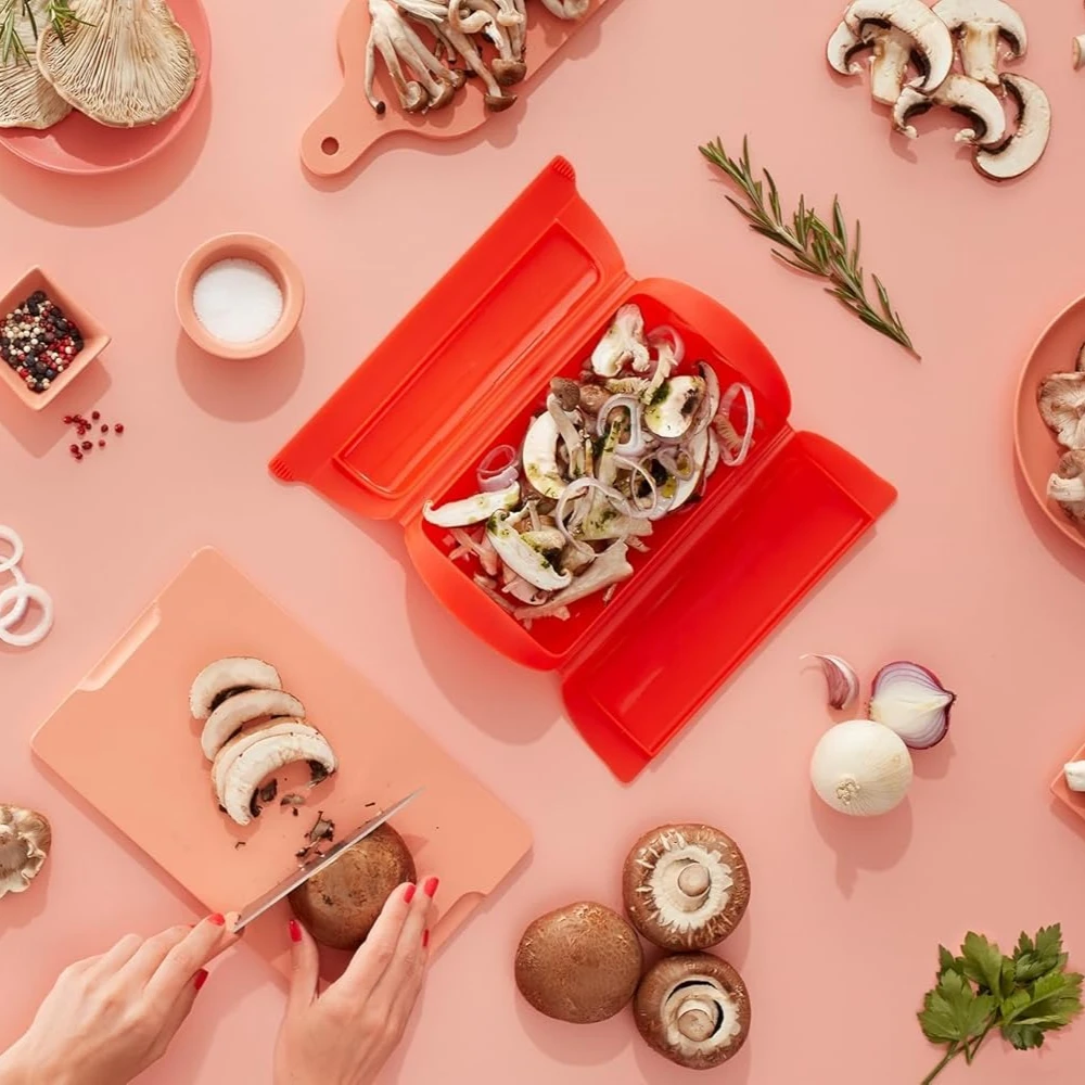 1-2-serving Silicone Steamed Fish Bowl Heat Resistant Microwave Oven Steamer with Lid Creative Baking Gadgets Kitchen Tools