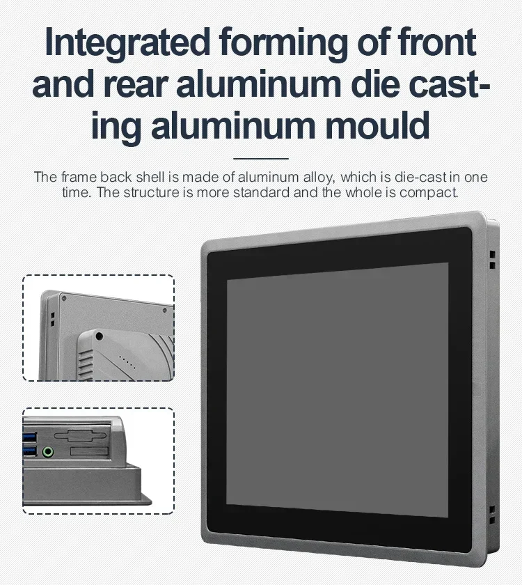 Waterproof Touch Screen Monitor Ip67 High Brightness Monitor Industrial Panel Pc 10 Points Touch Screen Monitors