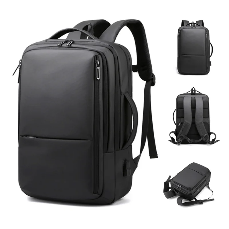 

Men's 15.6 Inch Laptop Backpack USB Notebook School Bag Travel Pack Double-Shoulder Rucksack For Male Female Women